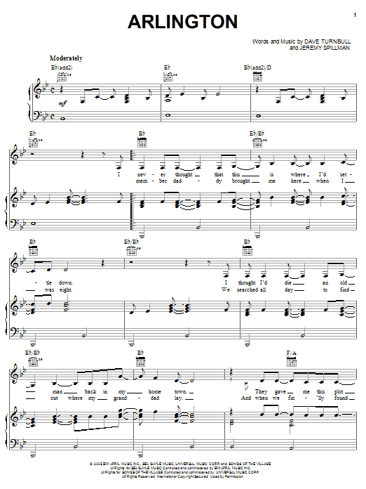 Trace Adkins Arlington Sheet Music Notes & Chords for Piano, Vocal & Guitar (Right-Hand Melody) - Download or Print PDF Trace Adkins Arlington Sheet Music Notes & Chords for Piano, Vocal & Guitar (Right-Hand Melody) - Download or Print PDF