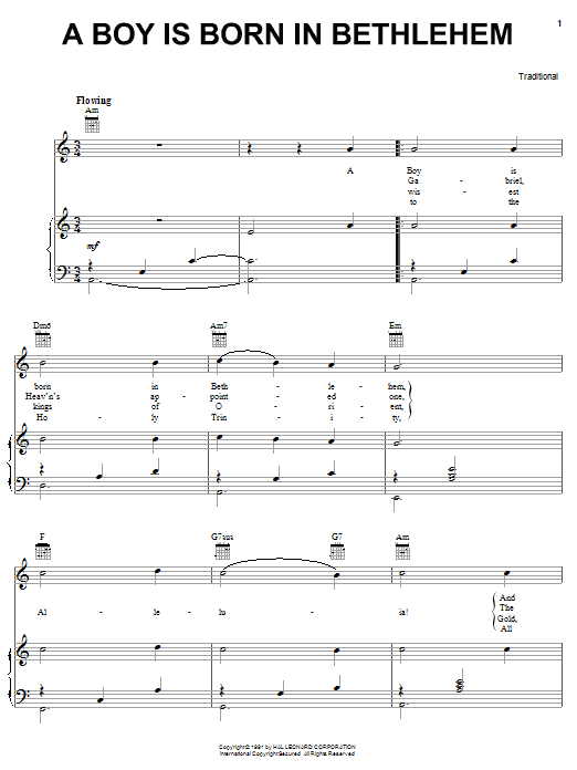 Traditional A Boy Is Born In Bethlehem Sheet Music Notes & Chords for Ukulele - Download or Print PDF