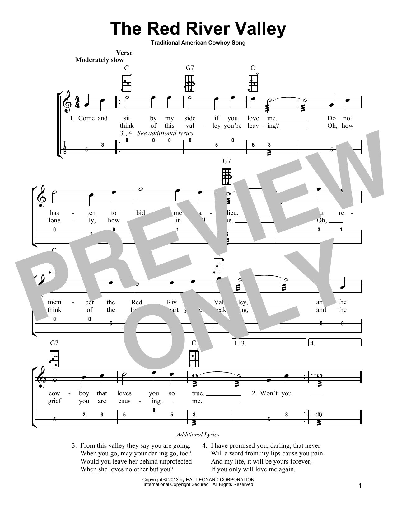 Traditional American Cowboy Song The Red River Valley (arr. Bobby Westfall) Sheet Music Notes & Chords for Mandolin - Download or Print PDF