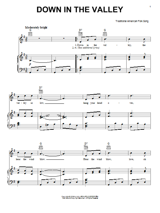 Traditional American Folksong Down In The Valley Sheet Music Notes & Chords for UkeBuddy - Download or Print PDF