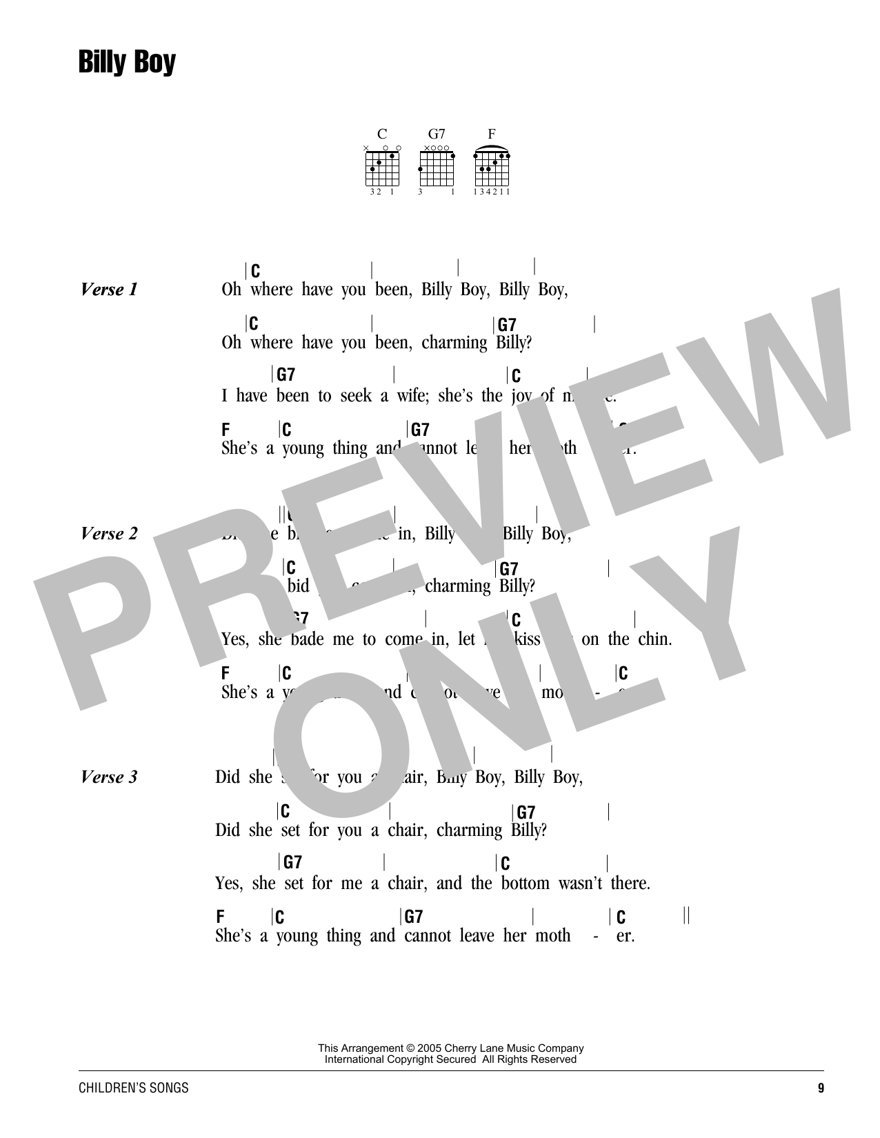 Traditional Billy Boy Sheet Music Notes & Chords for Piano Transcription - Download or Print PDF