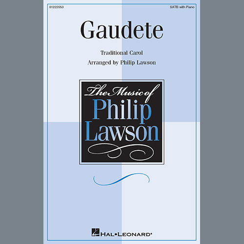 Traditional Carol, Gaudete (arr. Philip Lawson), SATB Choir