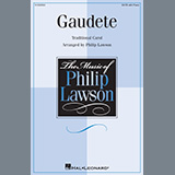 Download Traditional Carol Gaudete (arr. Philip Lawson) sheet music and printable PDF music notes