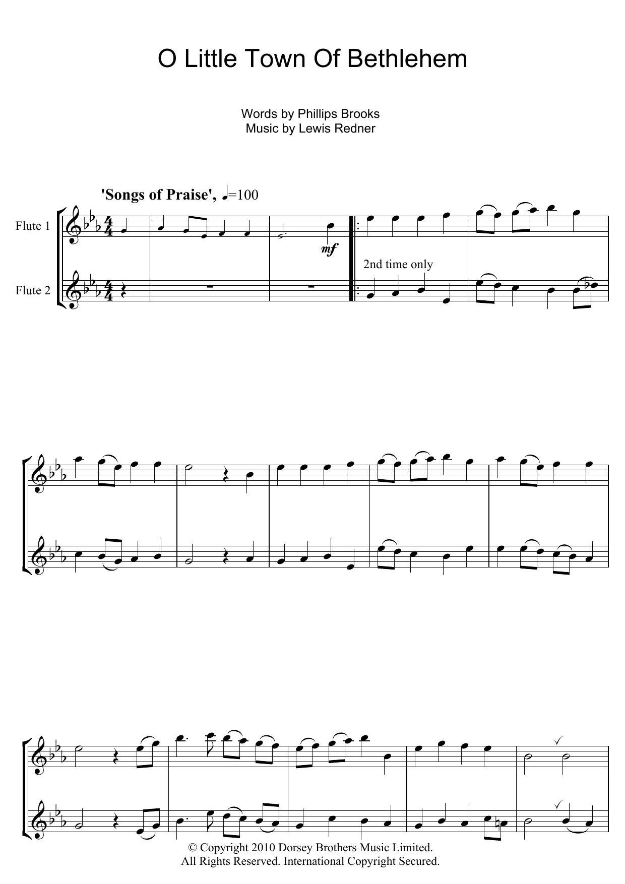 Traditional Carol O Little Town Of Bethlehem Sheet Music Notes & Chords for Clarinet - Download or Print PDF