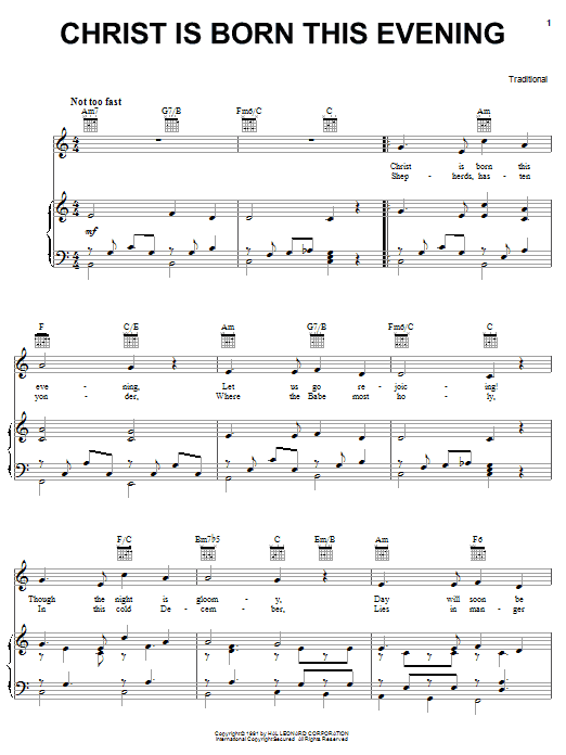 Traditional Christ Is Born This Evening Sheet Music Notes & Chords for Ukulele - Download or Print PDF