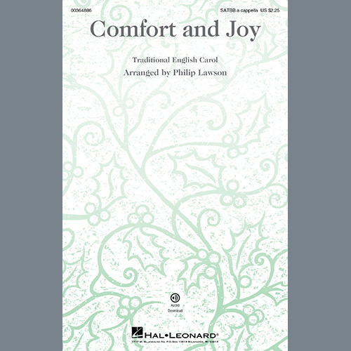 Traditional English Carol, Comfort And Joy (arr. Philip Lawson), SATBB Choir