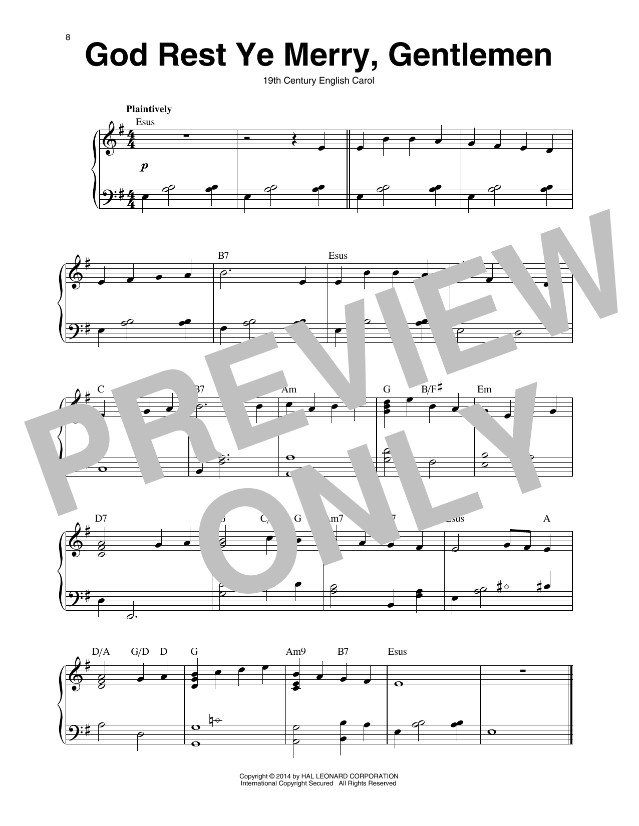 Traditional English Carol God Rest Ye Merry, Gentlemen (arr. Maeve Gilchrist) Sheet Music Notes & Chords for Harp - Download or Print PDF