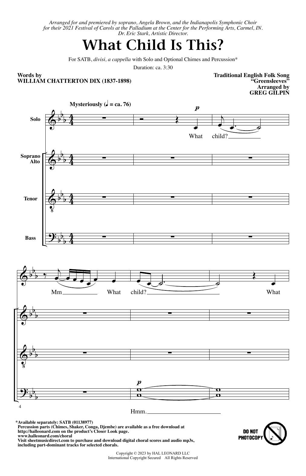 Traditional English Folk Song What Child Is This? (arr. Greg Gilpin) Sheet Music Notes & Chords for Choir - Download or Print PDF