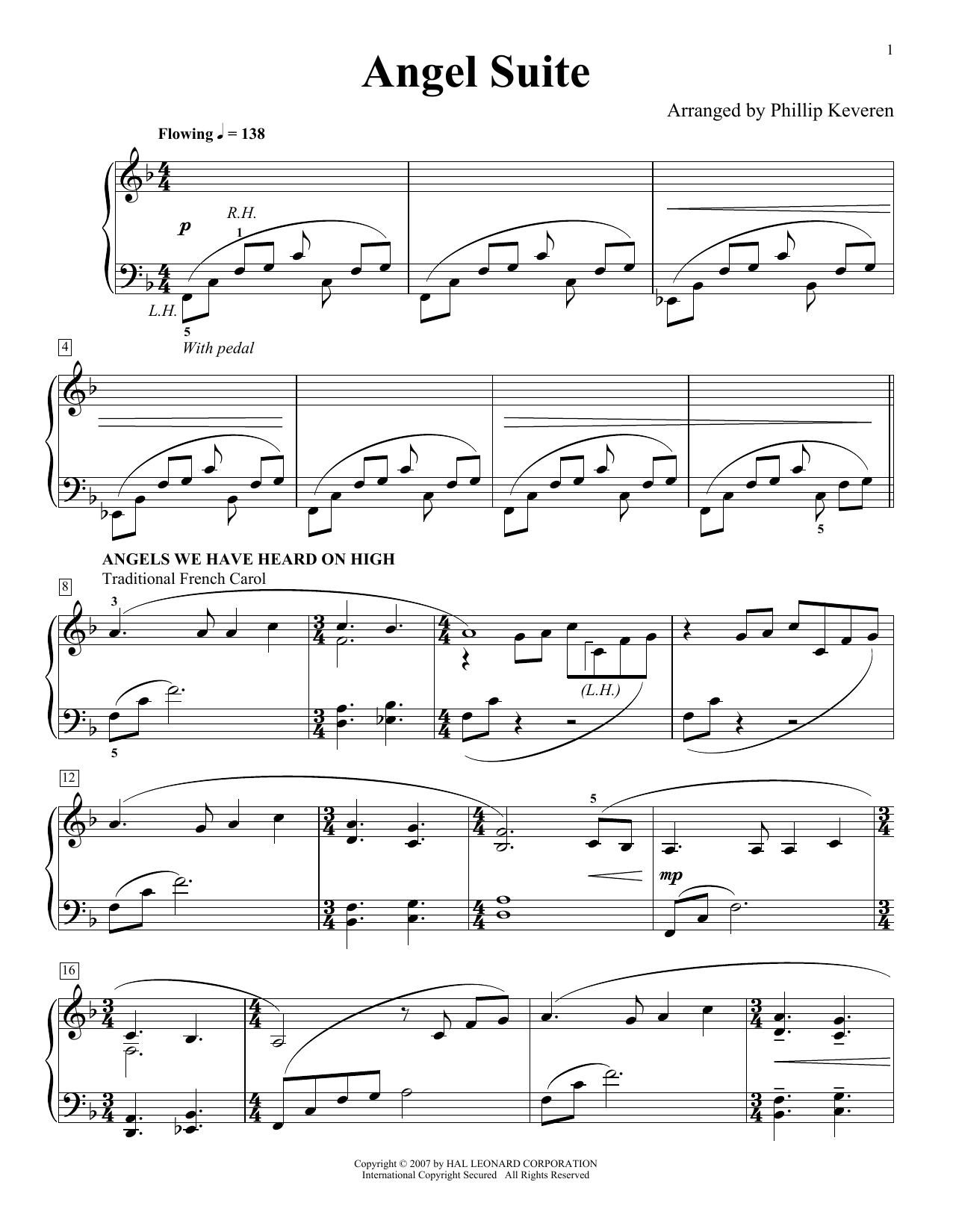 Traditional French Carol Angel Suite (arr. Phillip Keveren) Sheet Music Notes & Chords for Piano Solo - Download or Print PDF