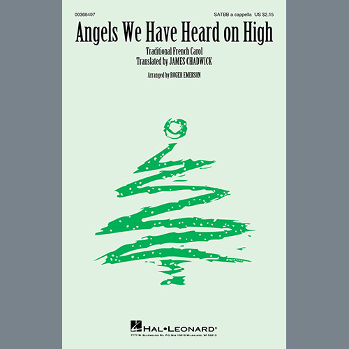 Traditional French Carol, Angels We Have Heard On High (arr. Roger Emerson), SATB Choir