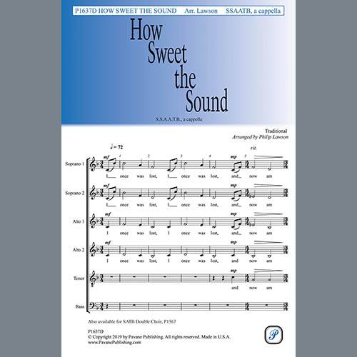 Traditional, How Sweet the Sound (arr. Philip Lawson), Choir