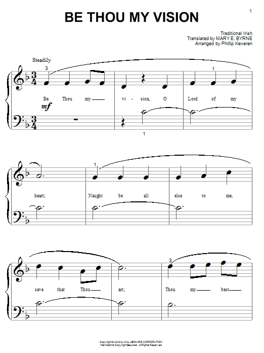 Phillip Keveren Be Thou My Vision Sheet Music Notes & Chords for Piano Solo - Download or Print PDF