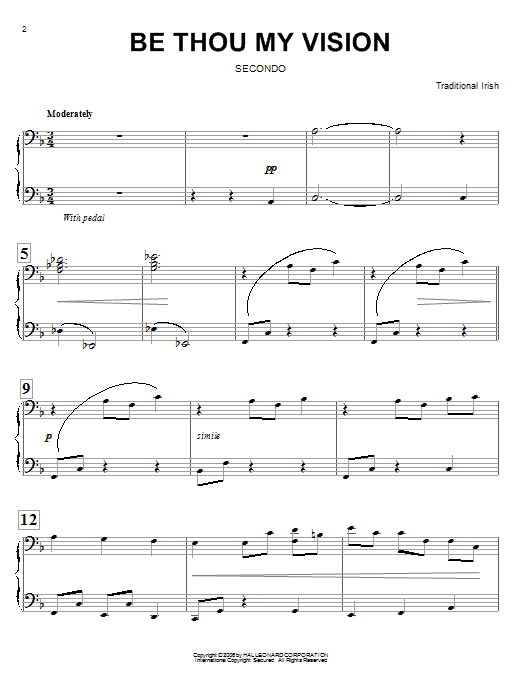 Traditional Irish Be Thou My Vision Sheet Music Notes & Chords for Recorder Solo - Download or Print PDF