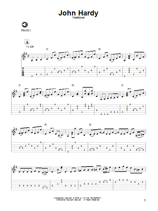 Traditional John Hardy Sheet Music Notes & Chords for Banjo - Download or Print PDF