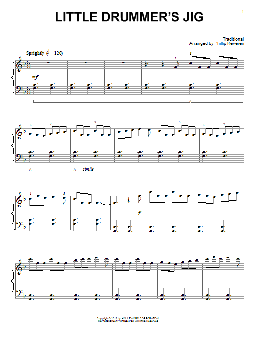 Phillip Keveren Little Drummer's Jig Sheet Music Notes & Chords for Piano - Download or Print PDF