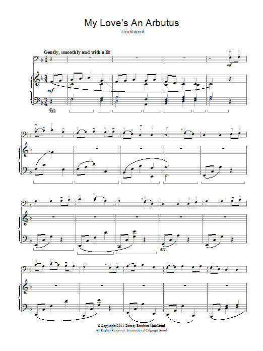 Traditional My Love's An Arbutus Sheet Music Notes & Chords for Violin - Download or Print PDF