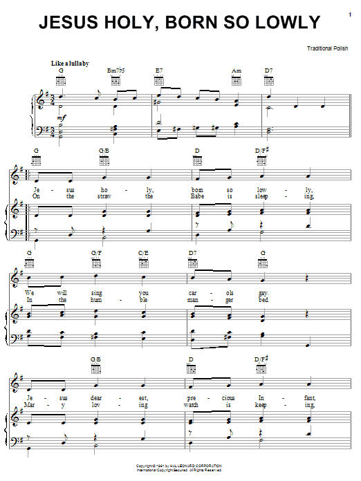 Traditional Polish Jesus Holy, Born So Lowly Sheet Music Notes & Chords for Viola - Download or Print PDF