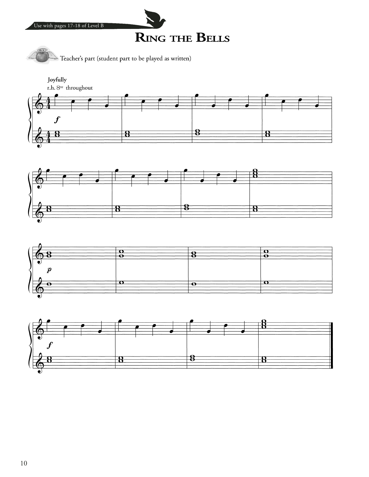 Traditional Ring The Bells Sheet Music Notes & Chords for Piano Method - Download or Print PDF