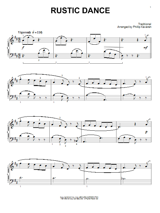 Phillip Keveren Rustic Dance Sheet Music Notes & Chords for Piano - Download or Print PDF