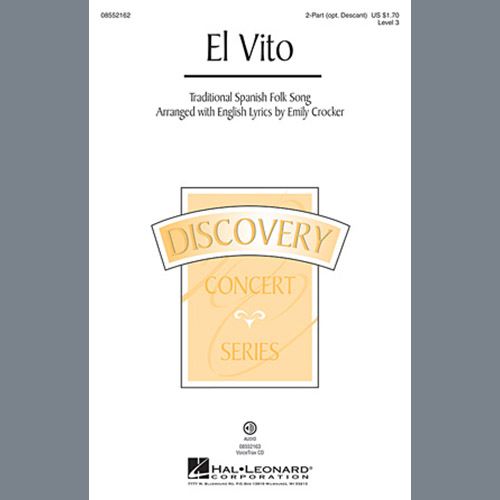 Traditional Spanish Folksong, El Vito (arr. Emily Crocker), 2-Part Choir