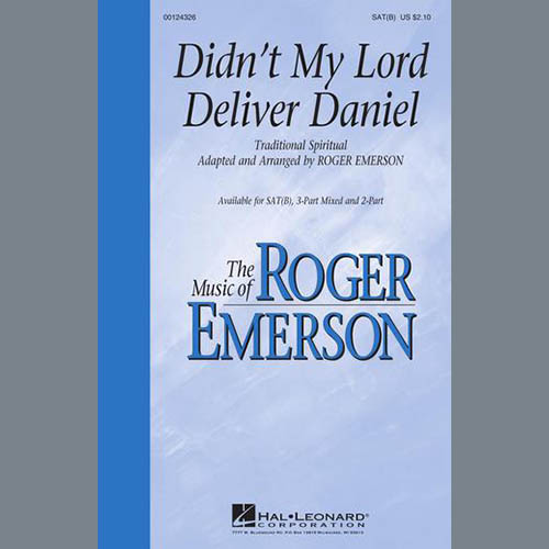Roger Emerson, Didn't My Lord Deliver Daniel, SATB