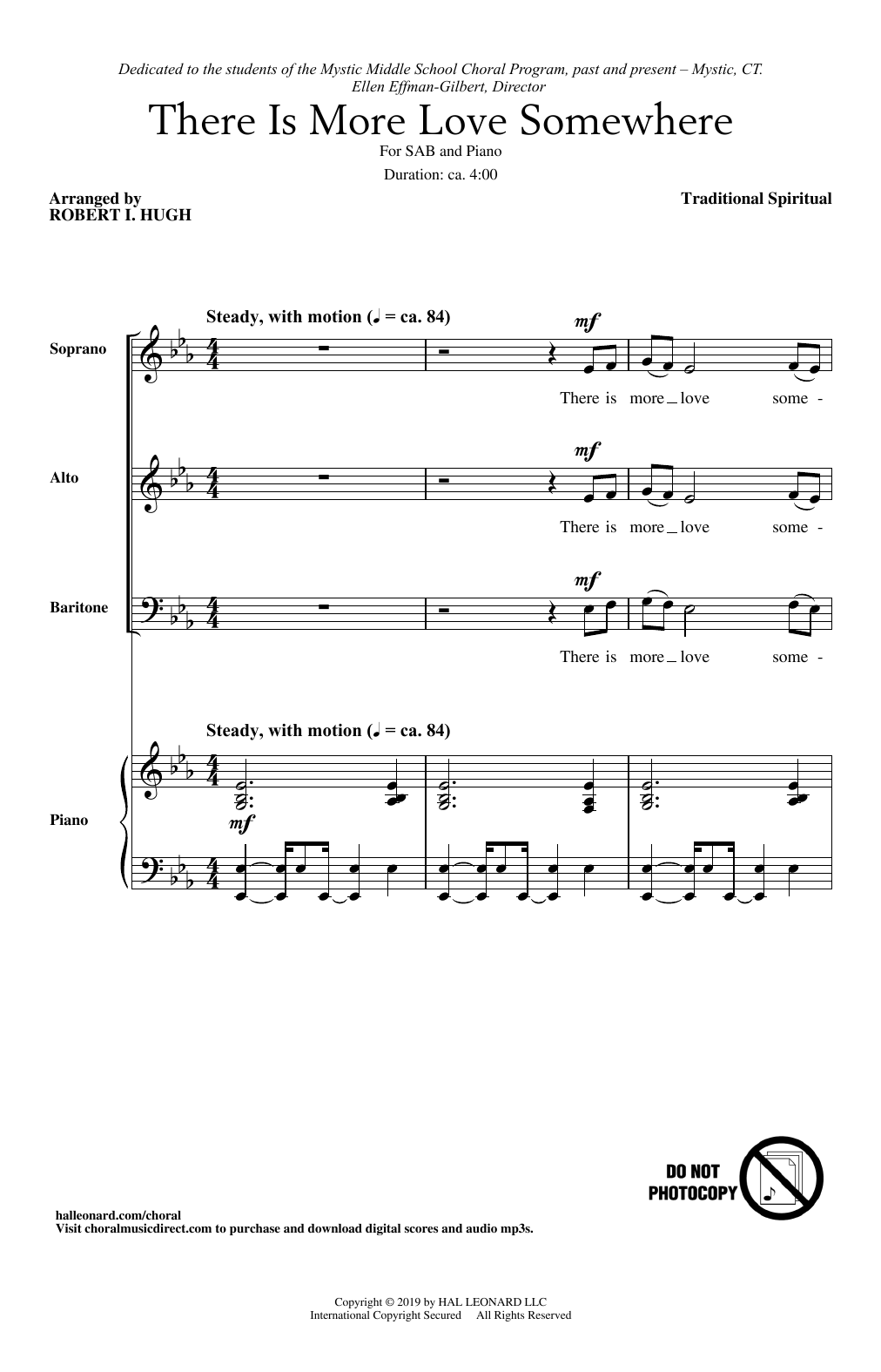 Traditional Spiritual There Is More Love Somewhere (arr. Robert I. Hugh) Sheet Music Notes & Chords for SAB Choir - Download or Print PDF