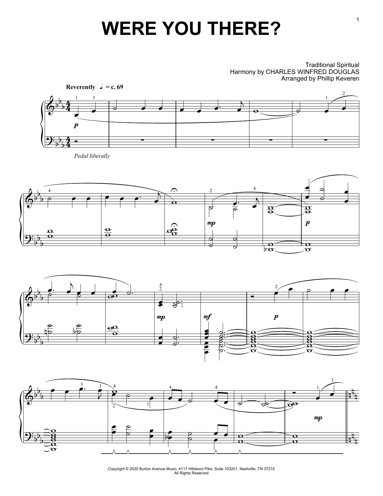 Traditional Spiritual Were You There? (arr. Phillip Keveren) Sheet Music Notes & Chords for Piano Solo - Download or Print PDF