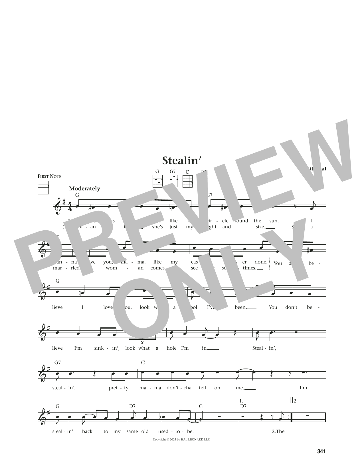 Traditional Stealin' (from The Daily Ukulele) (arr. Jim Beloff) Sheet Music Notes & Chords for Ukulele - Download or Print PDF