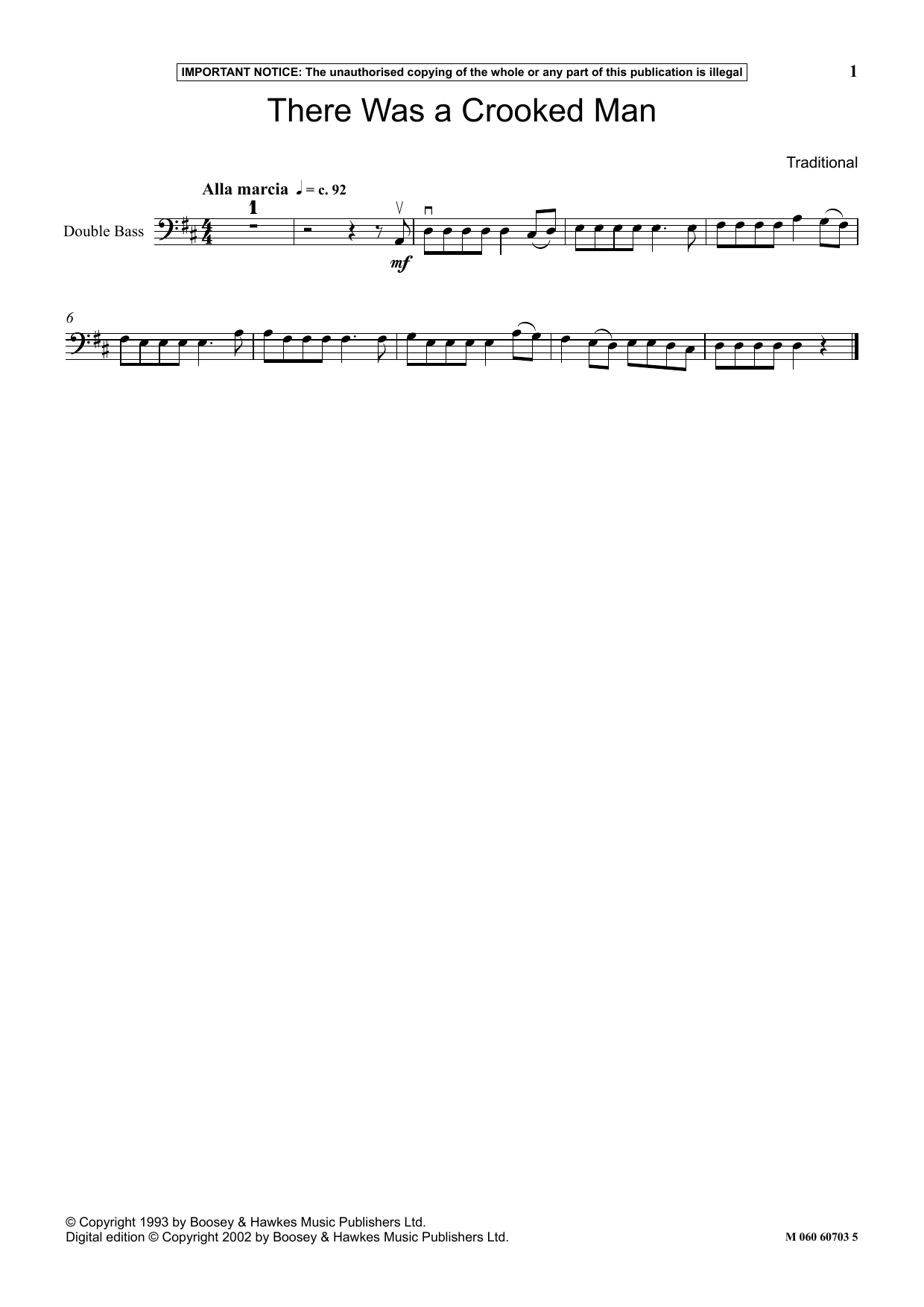 Traditional There Was A Crooked Man Sheet Music Notes & Chords for Instrumental Solo - Download or Print PDF