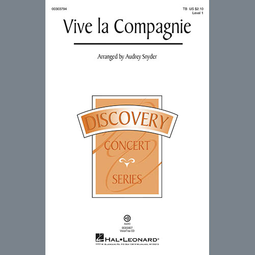 Traditional, Vive La Compagnie (arr. Audrey Snyder), TB Choir