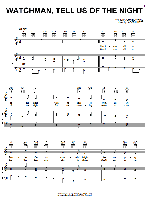 Traditional Watchman, Tell Us Of The Night Sheet Music Notes & Chords for Trumpet - Download or Print PDF