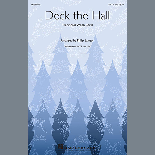 Traditional Welsh Carol, Deck The Hall (arr. Philip Lawson), SSA Choir