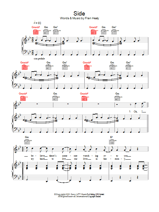 Travis Side sheet music notes and chords. Download Printable PDF.