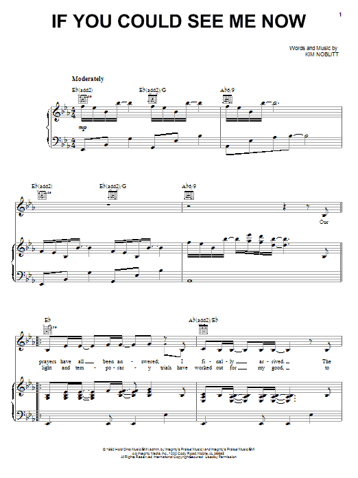 Truth If You Could See Me Now Sheet Music Notes & Chords for Piano, Vocal & Guitar (Right-Hand Melody) - Download or Print PDF