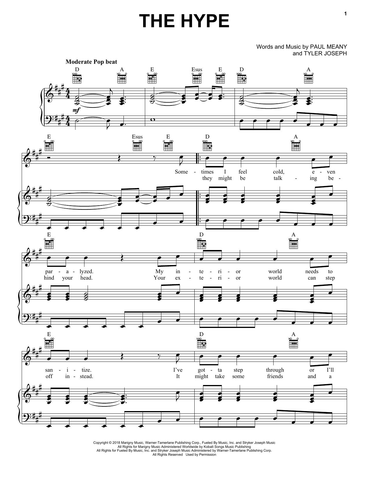 Twenty One Pilots The Hype Sheet Music Notes & Chords for Ukulele - Download or Print PDF