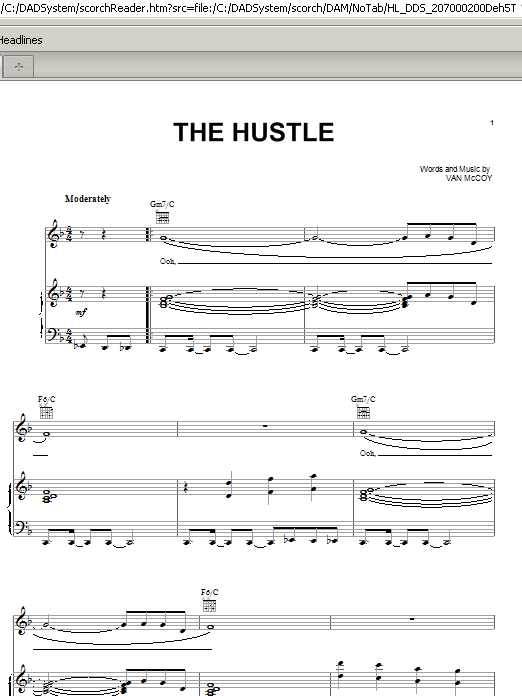 Van McCoy & The Soul City Symphony The Hustle Sheet Music Notes & Chords for Trombone Solo - Download or Print PDF