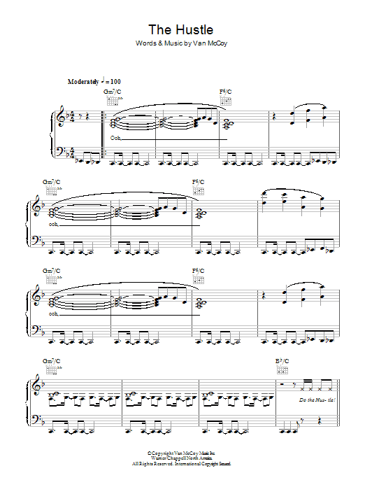 Van McCoy The Hustle Sheet Music Notes & Chords for Viola Solo - Download or Print PDF