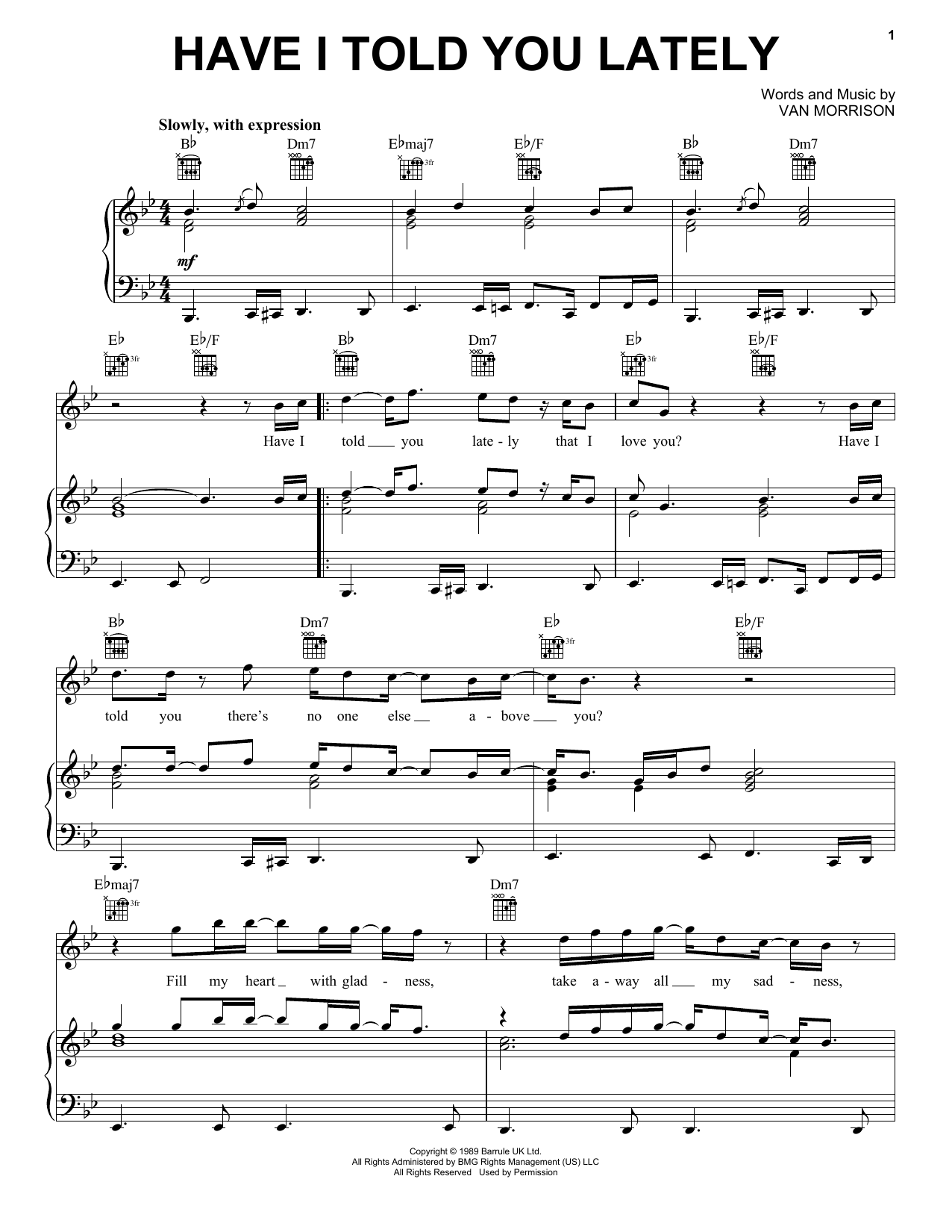 Van Morrison Have I Told You Lately Sheet Music Notes & Chords for Alto Saxophone - Download or Print PDF