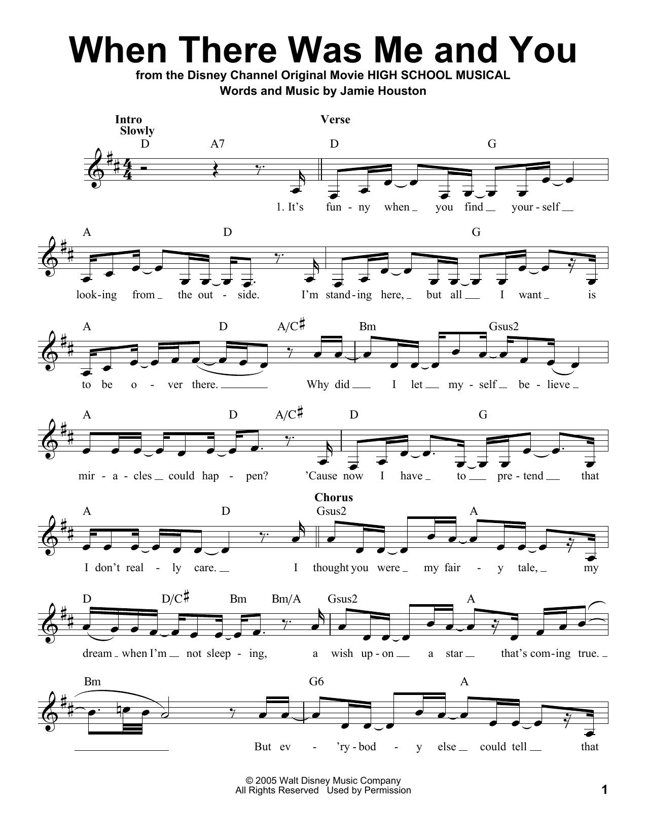 Vanessa Anne Hudgens When There Was Me And You Sheet Music Notes & Chords for Voice - Download or Print PDF
