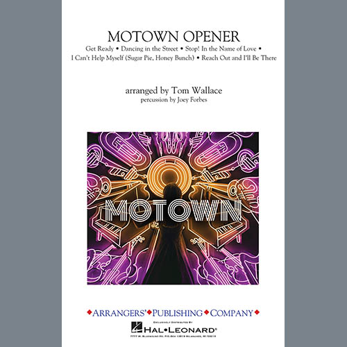 Various, Motown Theme Show Opener (arr. Tom Wallace) - Alto Sax 1, Marching Band