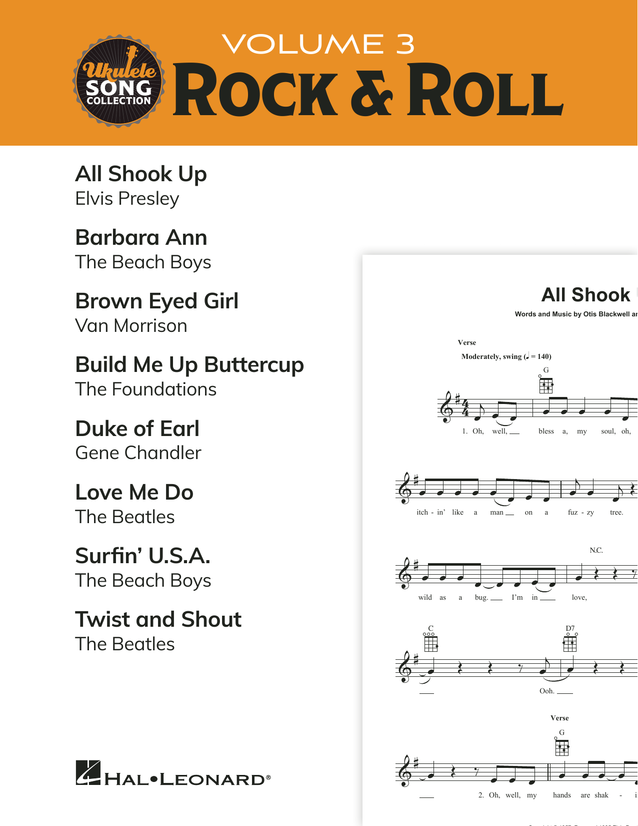 Various Ukulele Song Collection, Volume 3: Rock & Roll Sheet Music Notes & Chords for Ukulele Collection - Download or Print PDF