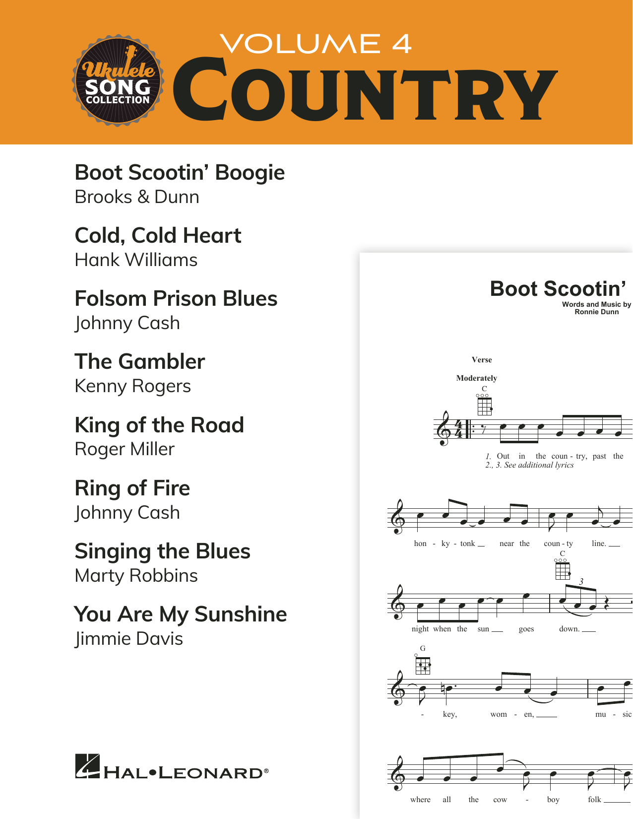 Various Ukulele Song Collection, Volume 4: Country Sheet Music Notes & Chords for Ukulele Collection - Download or Print PDF