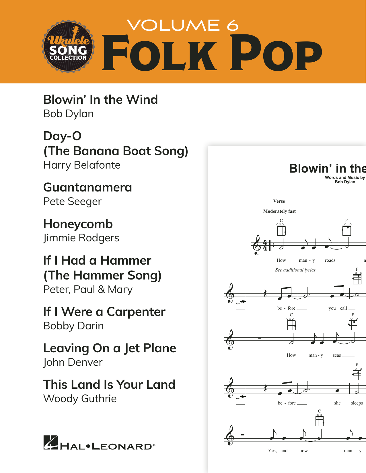 Various Ukulele Song Collection, Volume 6: Folk Pop Sheet Music Notes & Chords for Ukulele Collection - Download or Print PDF