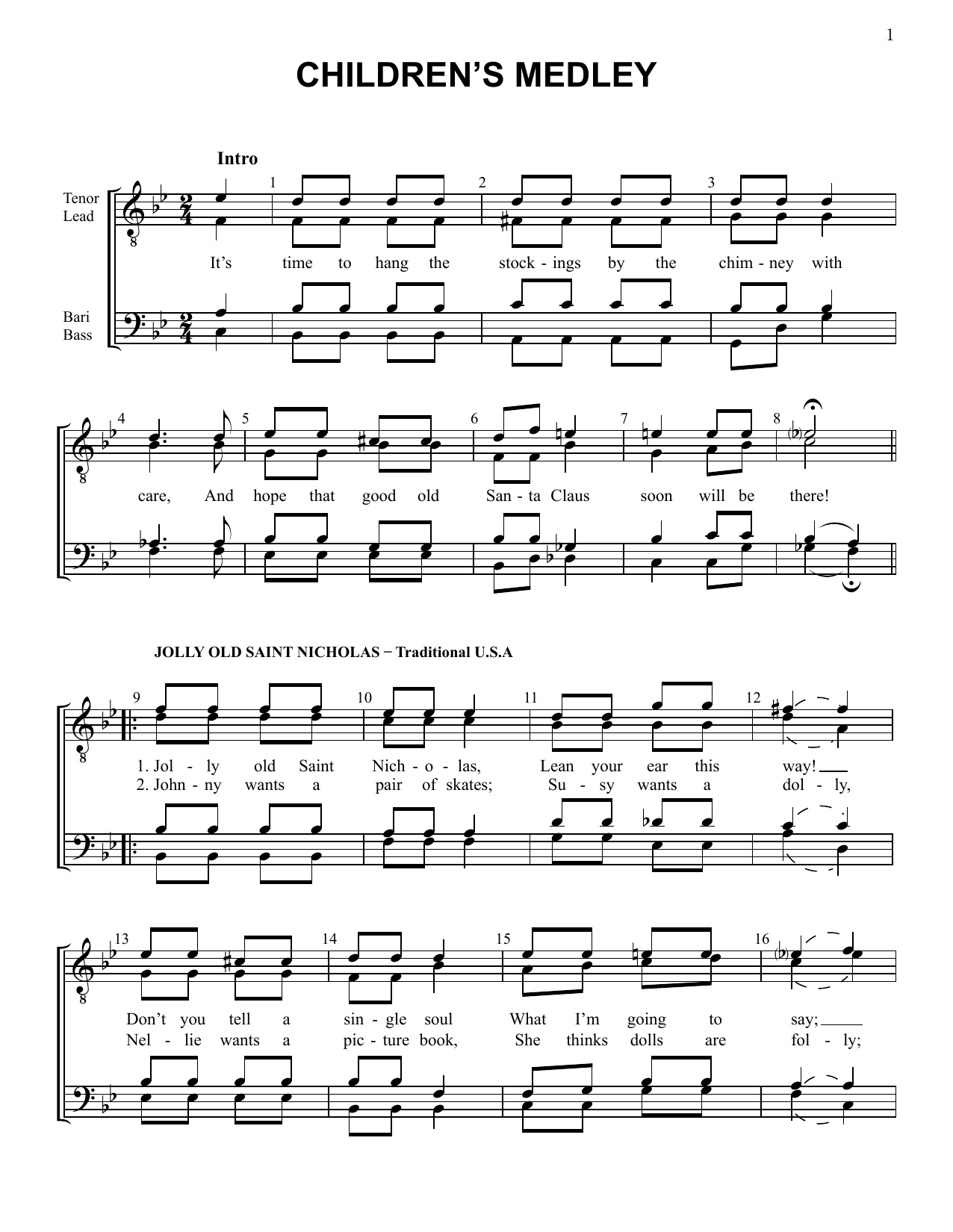 Various Yuletide Favorites (Volume I) Sheet Music Notes & Chords for SATB Choir - Download or Print PDF