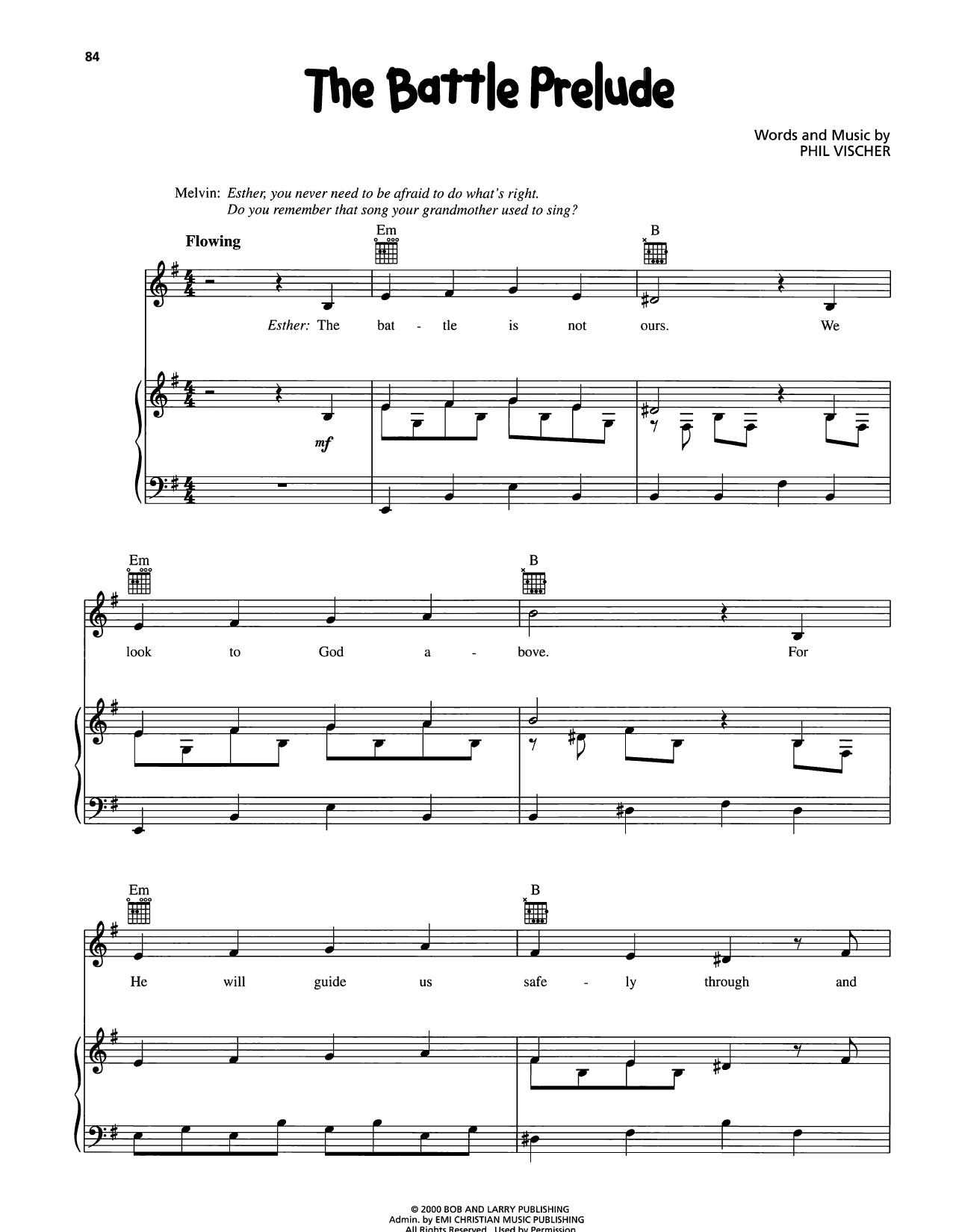 VeggieTales The Battle Prelude Sheet Music Notes & Chords for Piano, Vocal & Guitar Chords (Right-Hand Melody) - Download or Print PDF