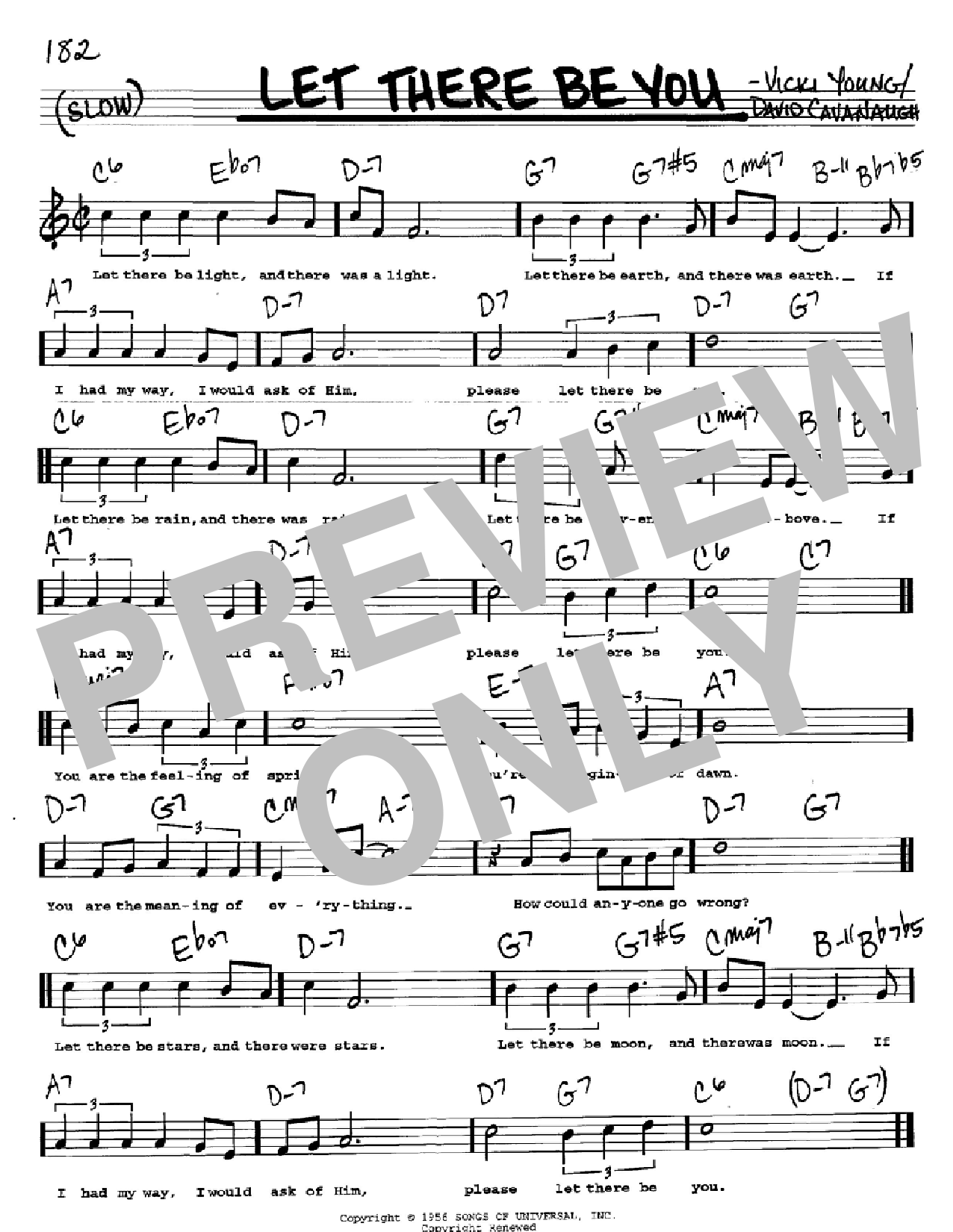 Vicki Young Let There Be You Sheet Music Notes & Chords for Real Book – Melody, Lyrics & Chords - Download or Print PDF