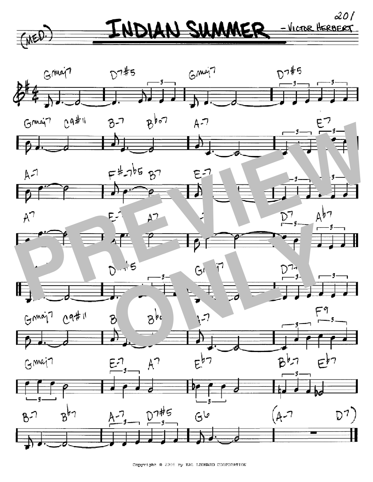 Victor Herbert Indian Summer Sheet Music Notes & Chords for Accordion - Download or Print PDF