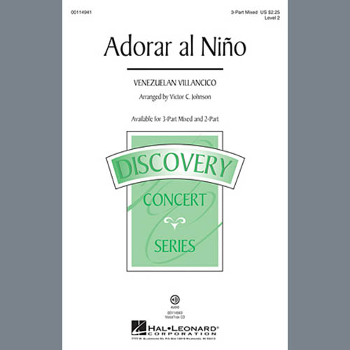 Traditional, Adorar Al Nino (Come Adore The Baby) (arr. Victor Johnson), 2-Part Choir