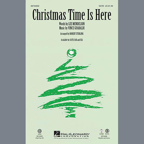 Vince Guaraldi, Christmas Time Is Here (arr. Robert Sterling), SAB Choir