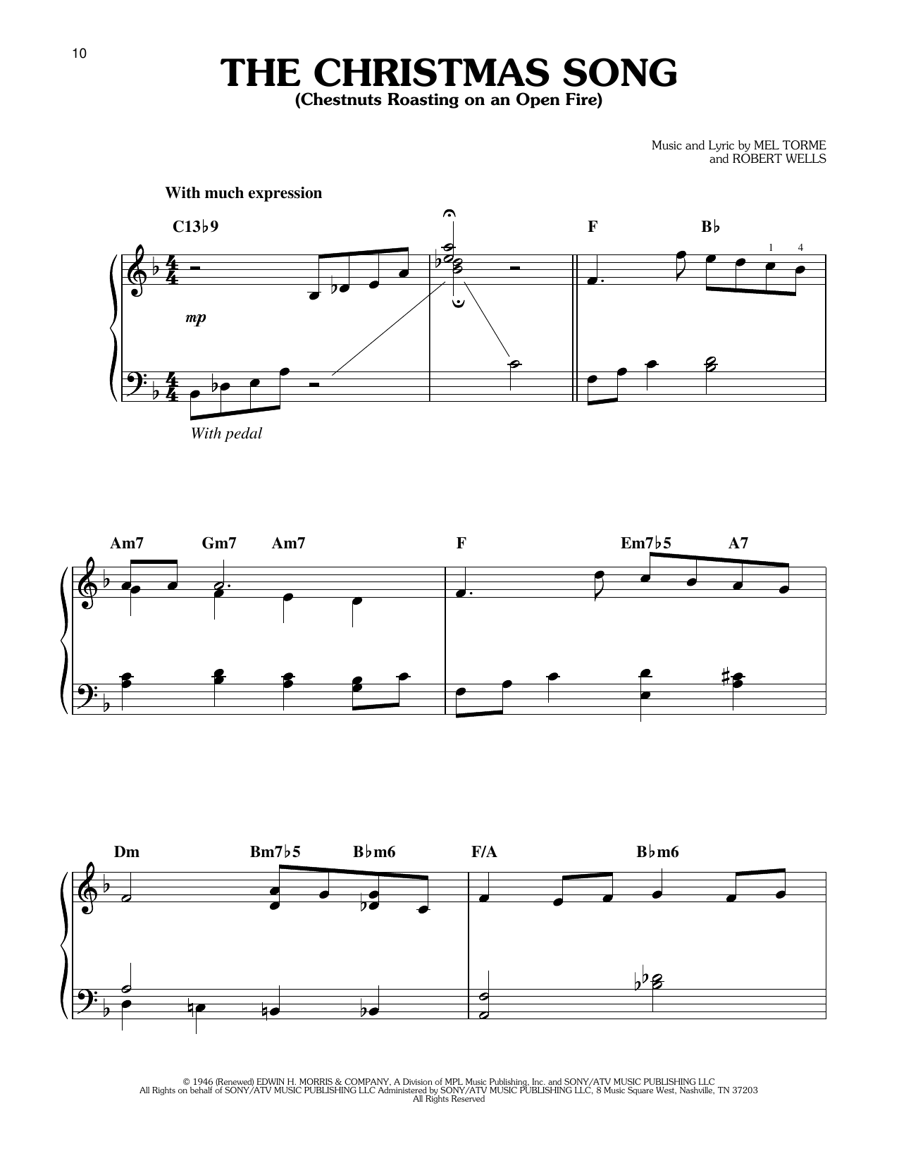 Vince Guaraldi The Christmas Song (Chestnuts Roasting On An Open Fire) (from A Charlie Brown Christmas) Sheet Music Notes & Chords for Easy Piano - Download or Print PDF
